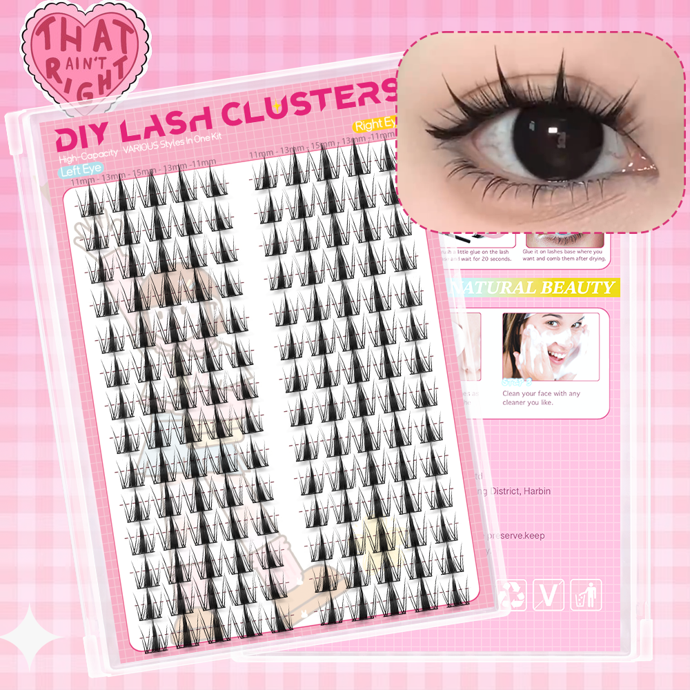 Eyelash Extension Wet Look - 140pcs Fairy Eyelash 8-18mm Manga Eyelash