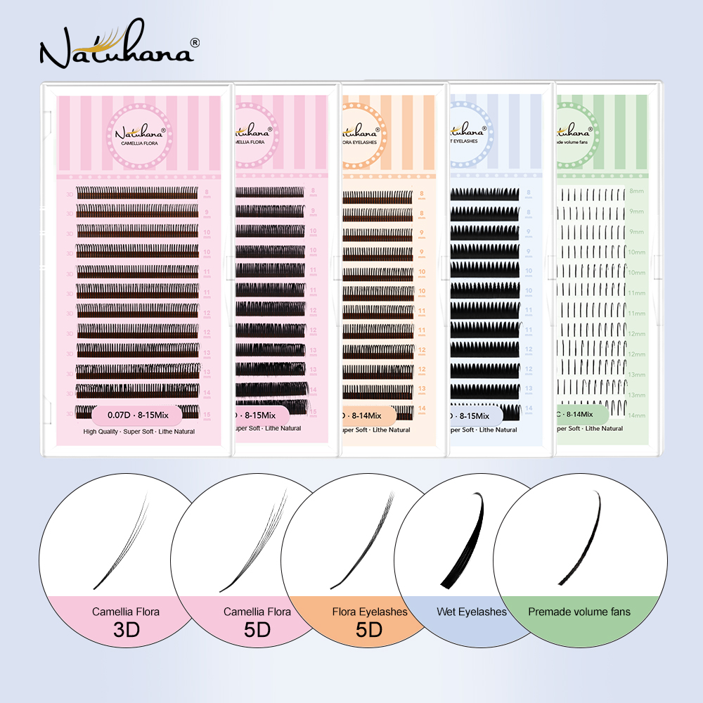 Eyelash Extension Wet Look - NATUHANA Wet Look Spiky Eyelash Extensions