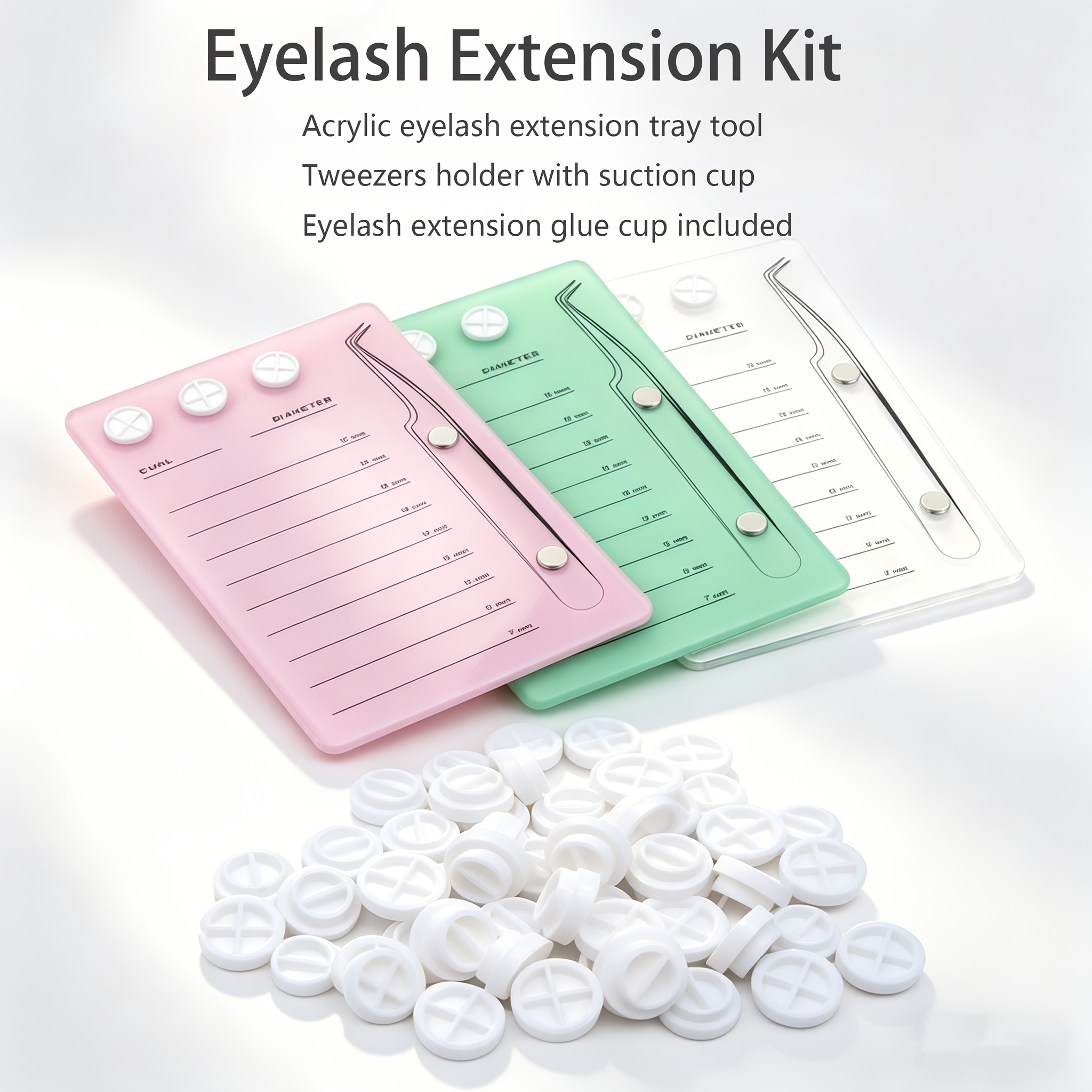 Eyelash Extension Menu - Magnetic Acrylic Eyelash Extension Pallet Lash