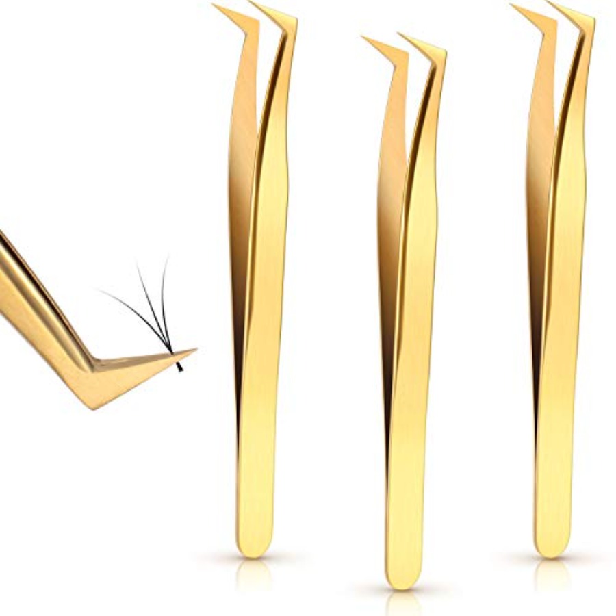 Lash Extension Tweezers - 3 Pieces Volume Tweezers Eyelash Extension