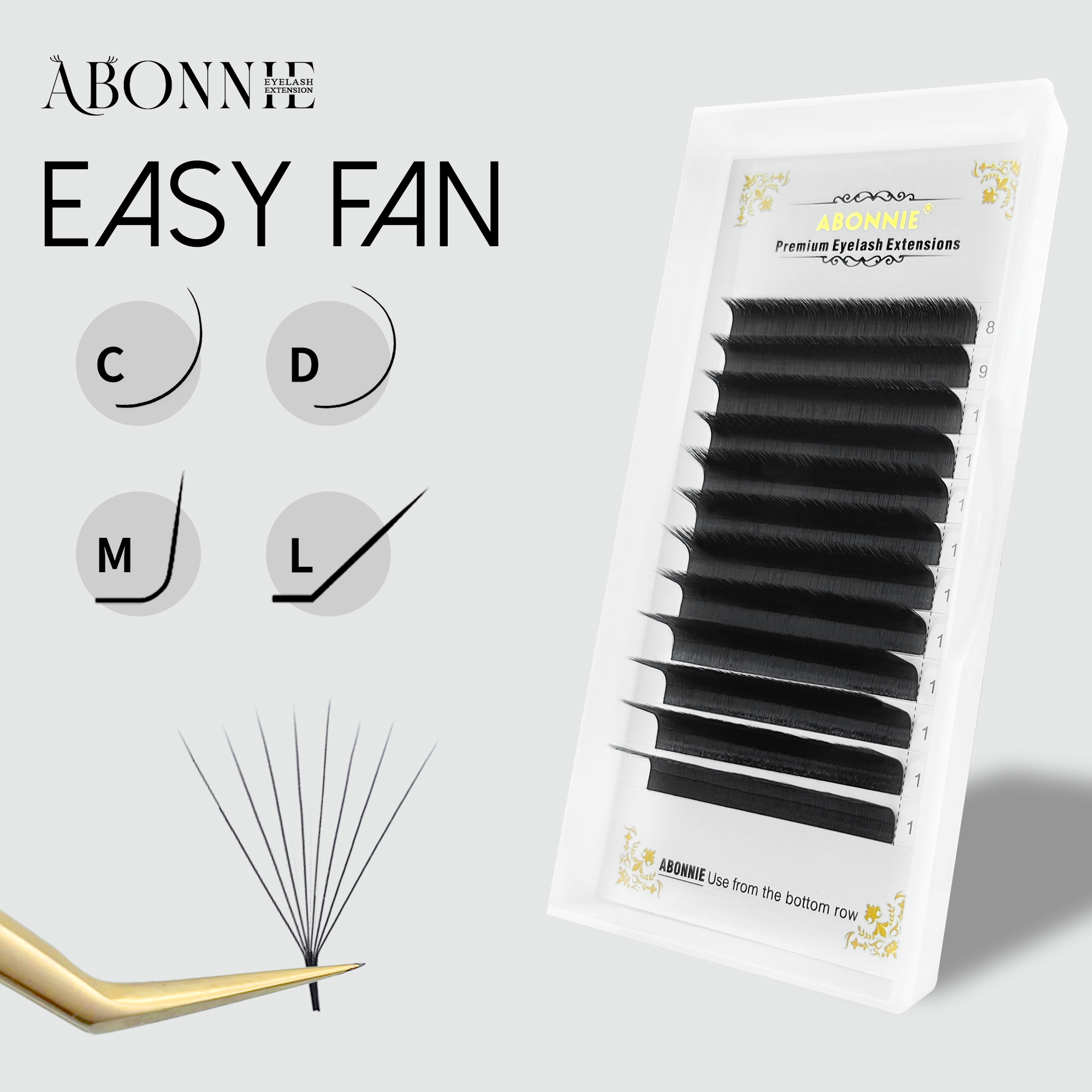 ABONNIE M L Curl Easy Fanning  - Mega Volume Lash recension och pris
