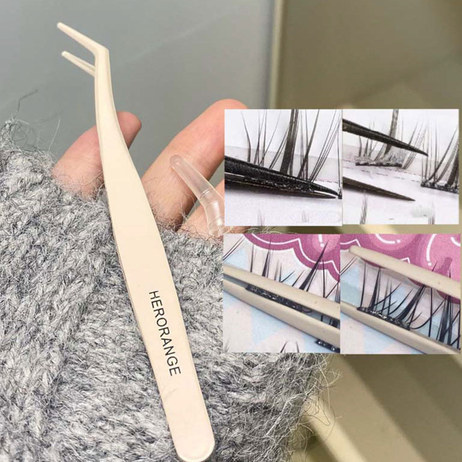 Professional Anti-stick False  - Lash Extension Tweezers recension och pris