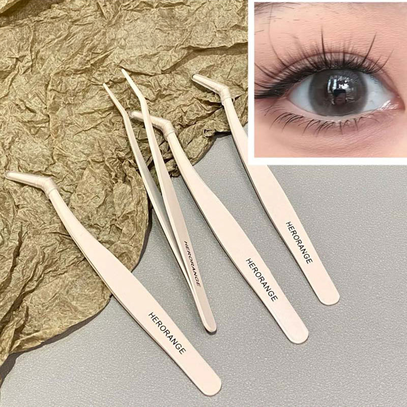 Professional Anti-stick False  - Lash Extension Tweezers recension och pris