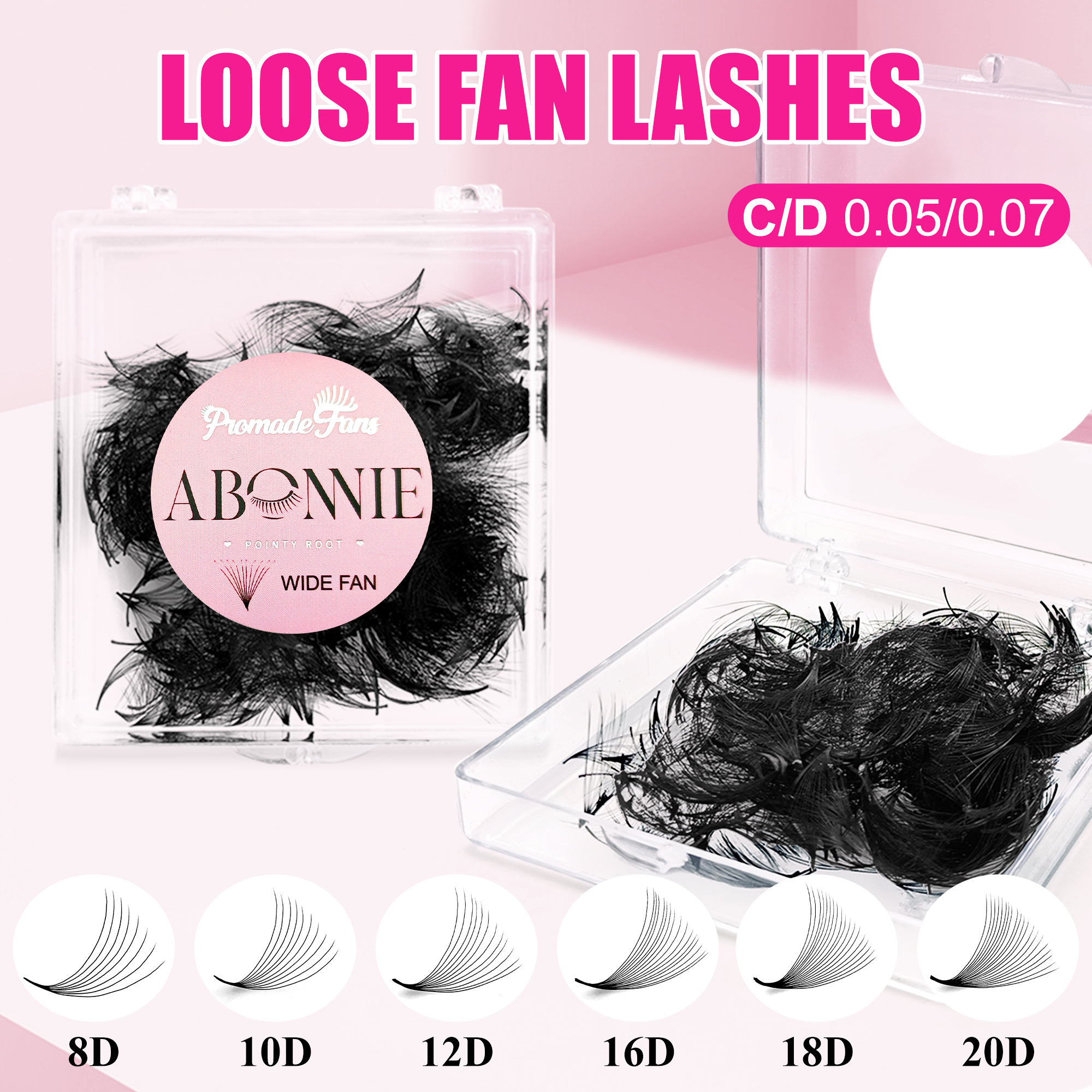 Abonnie 14d Premade Fan Pointy - Mega Volume Lash recension och pris