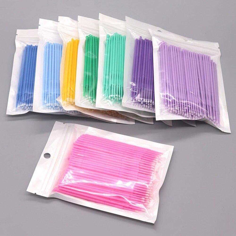 100pcs/lot Micro Brushes Make  - Eyelash Extension With Glue recension och pris