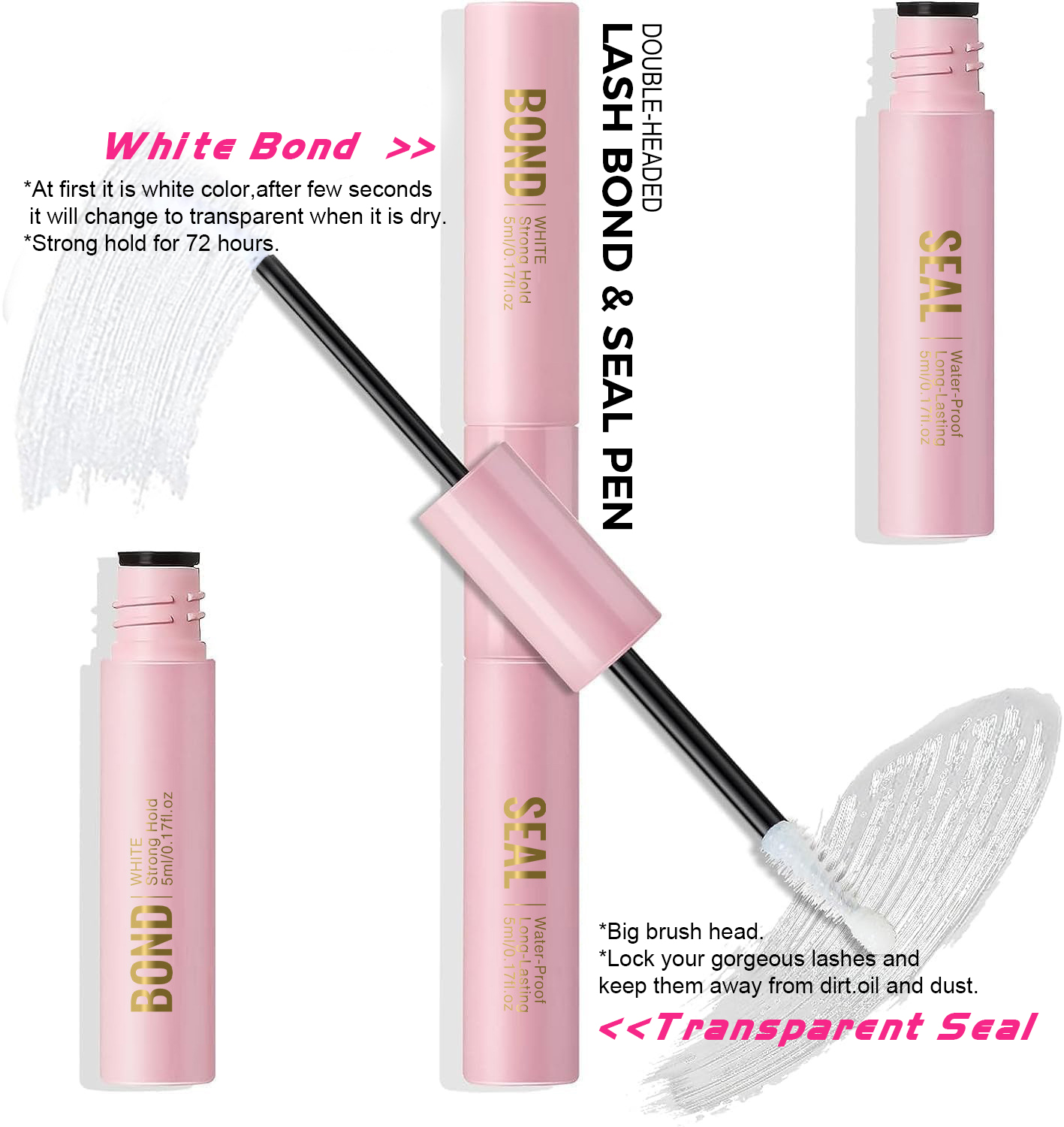 Abestyou Set of 3 Curl d 280pc - Lash Extension Tweezers recension och pris