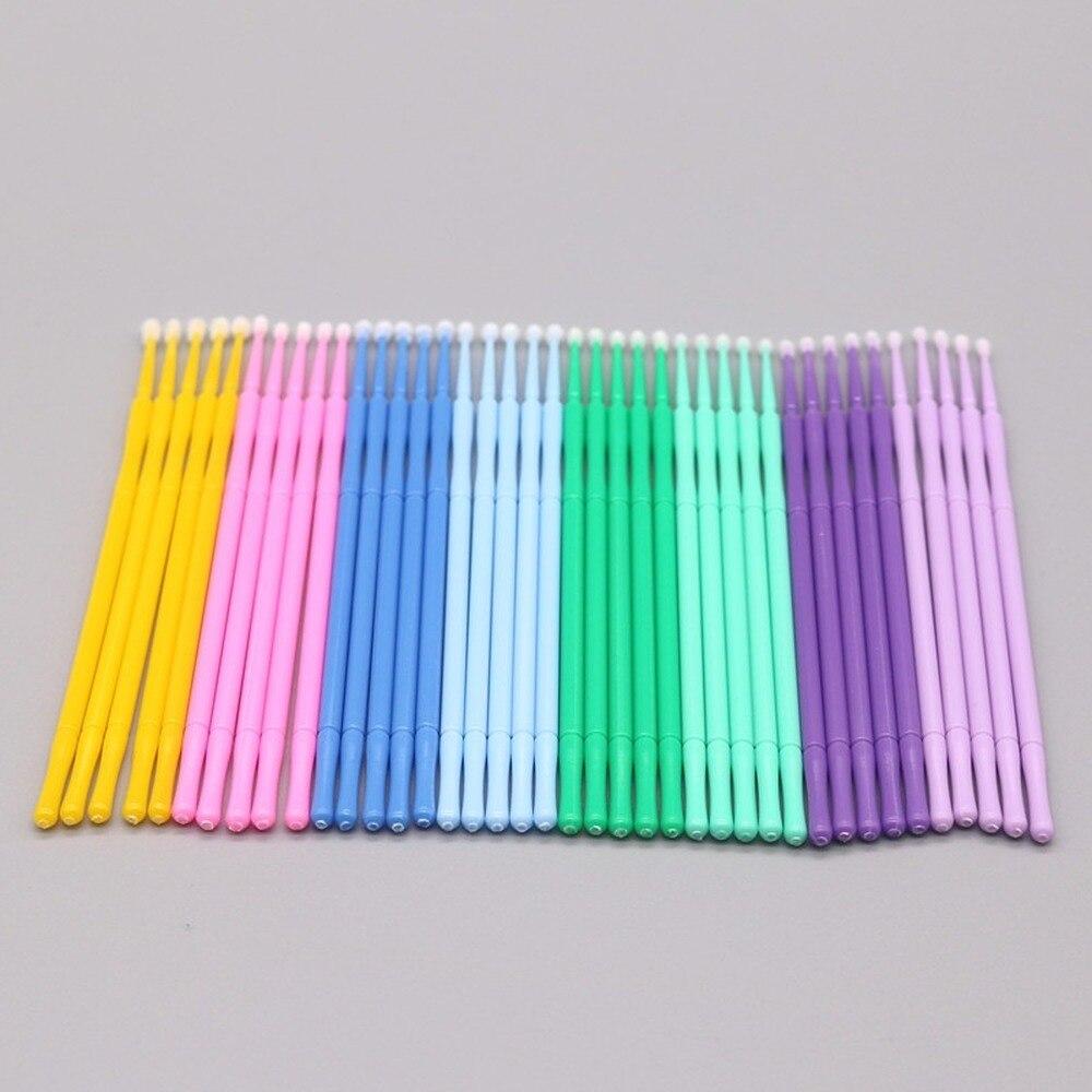 100pcs/lot Micro Brushes Make  - Eyelash Extension With Glue recension och pris