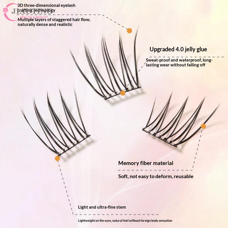 7 Rows Self-Adhesive Eyelashes - Eyelash Extension With Glue recension och pris