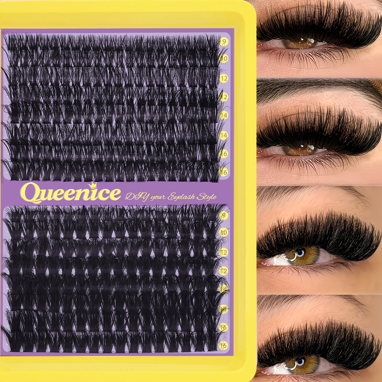 QUEENICE Fluffy Eyelash Cluste - Eyelash Extension Individual recension och pris