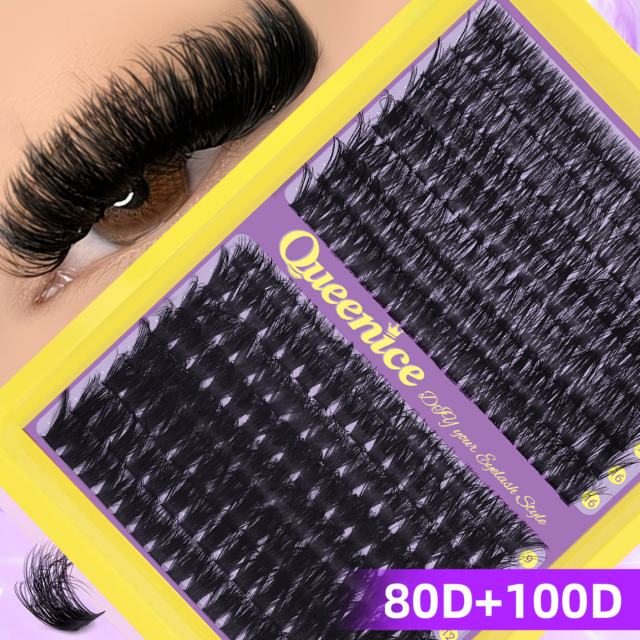 QUEENICE Fluffy Eyelash Cluste - Eyelash Extension Individual recension och pris