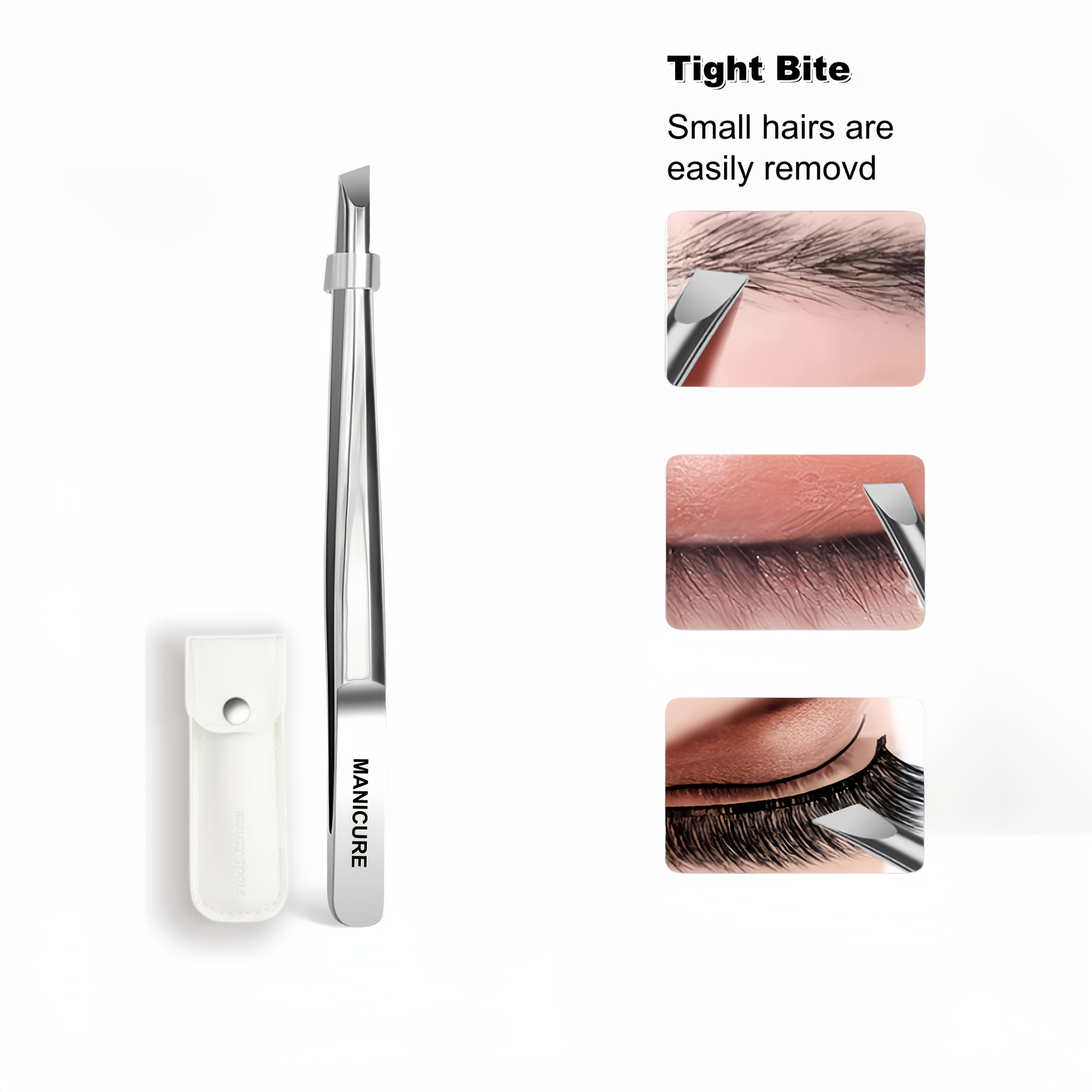 Stainless Steel Slant Tweezers - Lash Extension Tweezers recension och pris