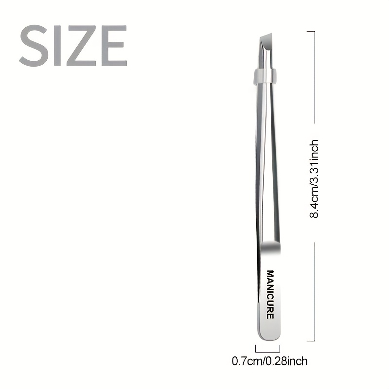 Stainless Steel Slant Tweezers - Lash Extension Tweezers recension och pris