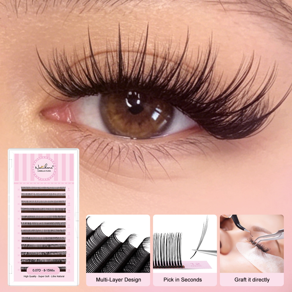 NATUHANA Wet Look Spiky Eyelas - Eyelash Extension Wet Look recension och pris