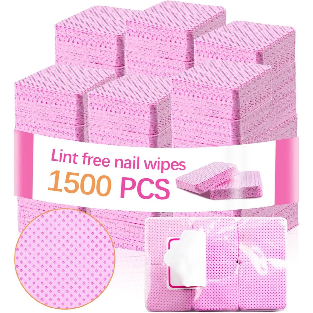 1500 Pcs Lint Free Nail Wipes  - Eyelash Extension Gel Remover recension och pris