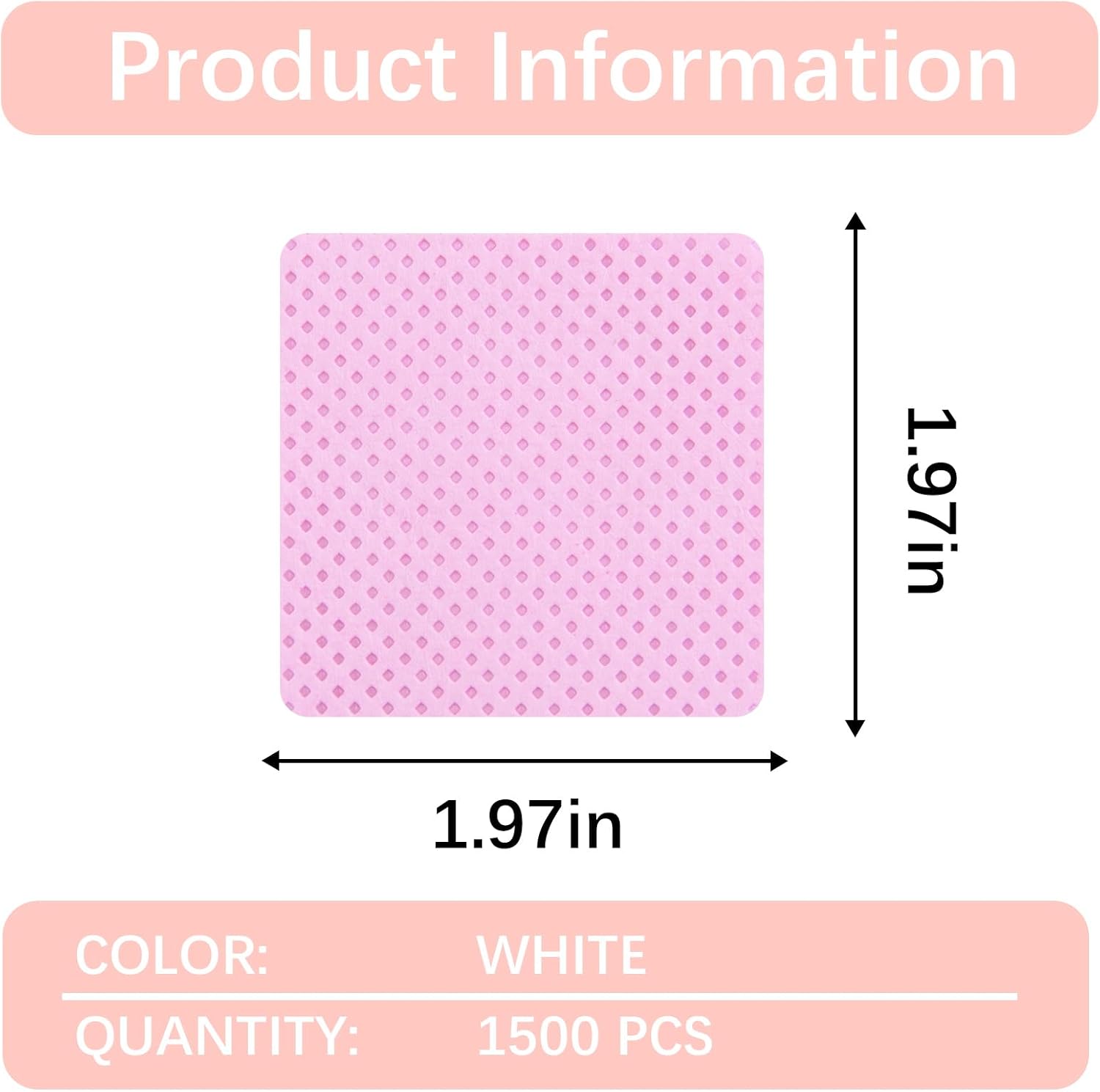 1500 Pcs Lint Free Nail Wipes  - Eyelash Extension Gel Remover recension och pris