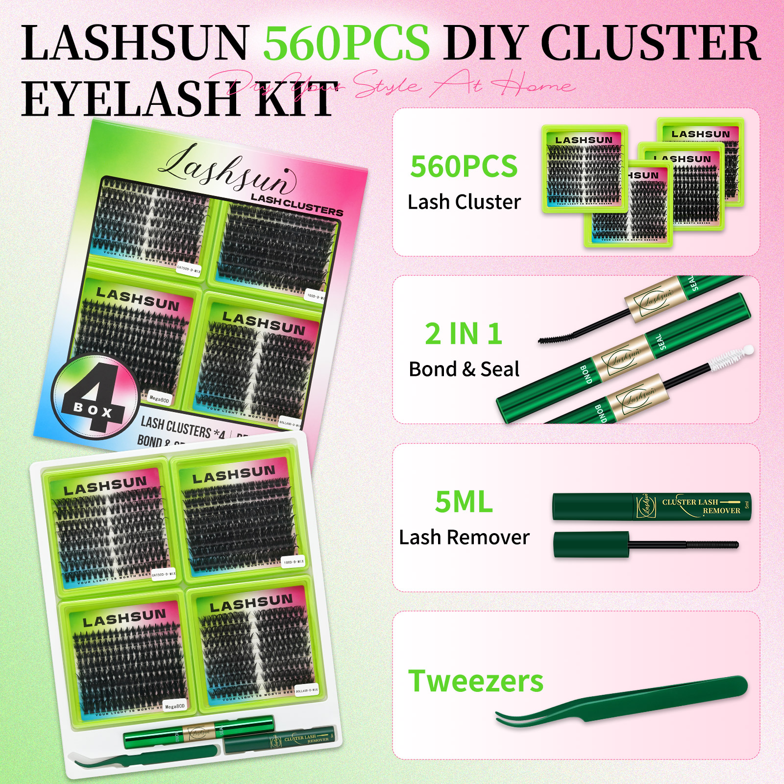 Lashsun 4 Styles Cat/Doll/Mega - Mega Volume Lash recension och pris