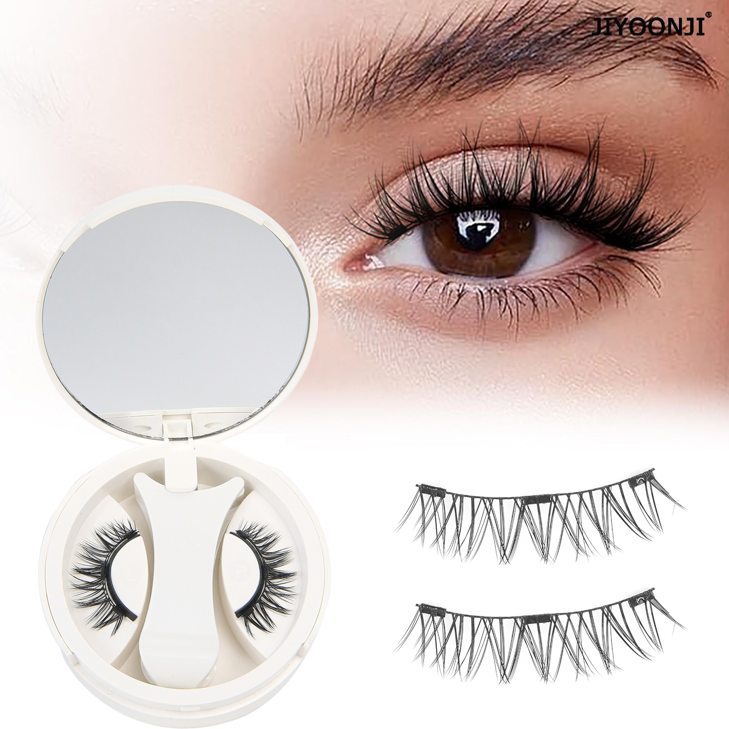1 Pair Magnetic Eyelashes Set  - Lash Extension Tweezers recension och pris