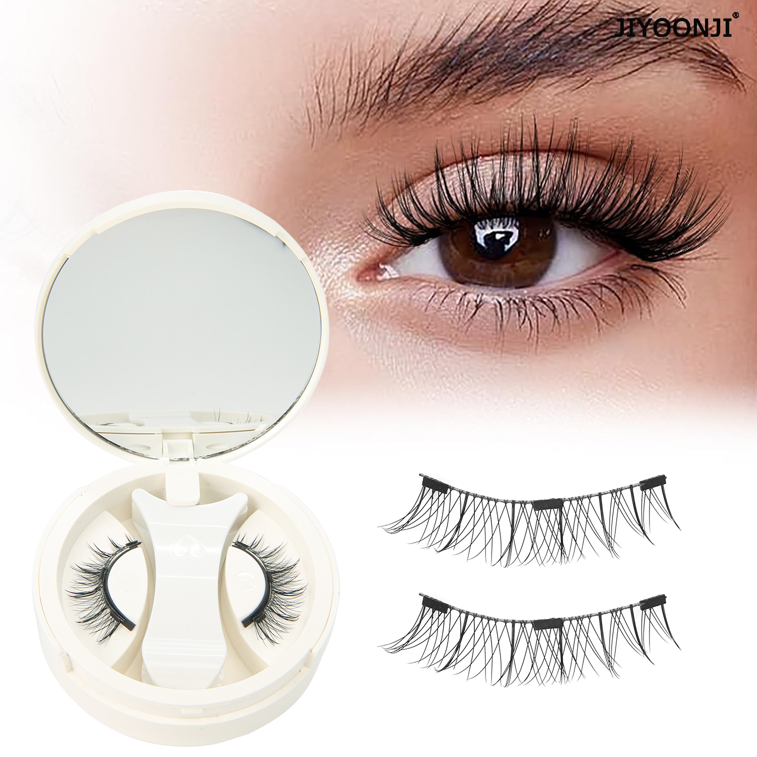 1 Pair Magnetic Eyelashes Set  - Lash Extension Tweezers recension och pris