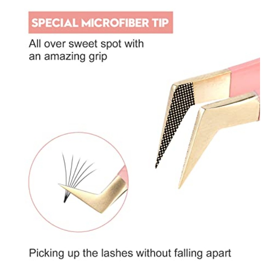 Eyelash Extension Tweezers Set - Mega Volume Lash recension och pris
