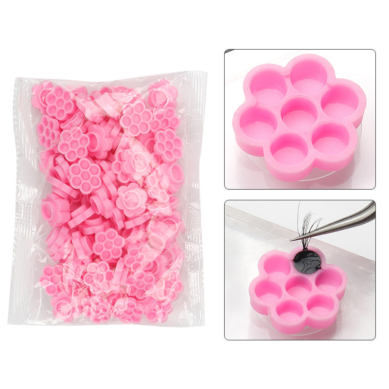 Wholesale 100 Pcs Pink Graftin - Eyelash Extension Guide recension och pris