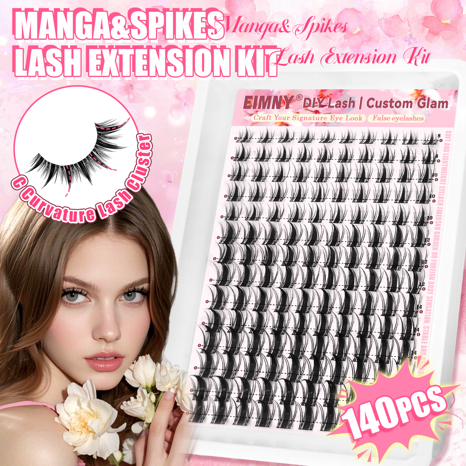 Fairy Eyelash Clusters Kit, Na - Eyelash Extension Wet Look recension och pris
