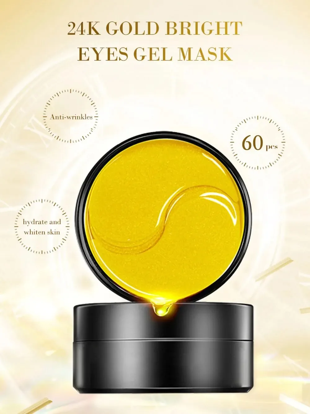 60pcs Golden Moisturizing Eye  - Eye Pad Collagen recension och pris