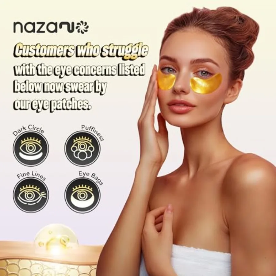 24K Gold Under Eye Patches - 6 - Eye Pad Collagen recension och pris