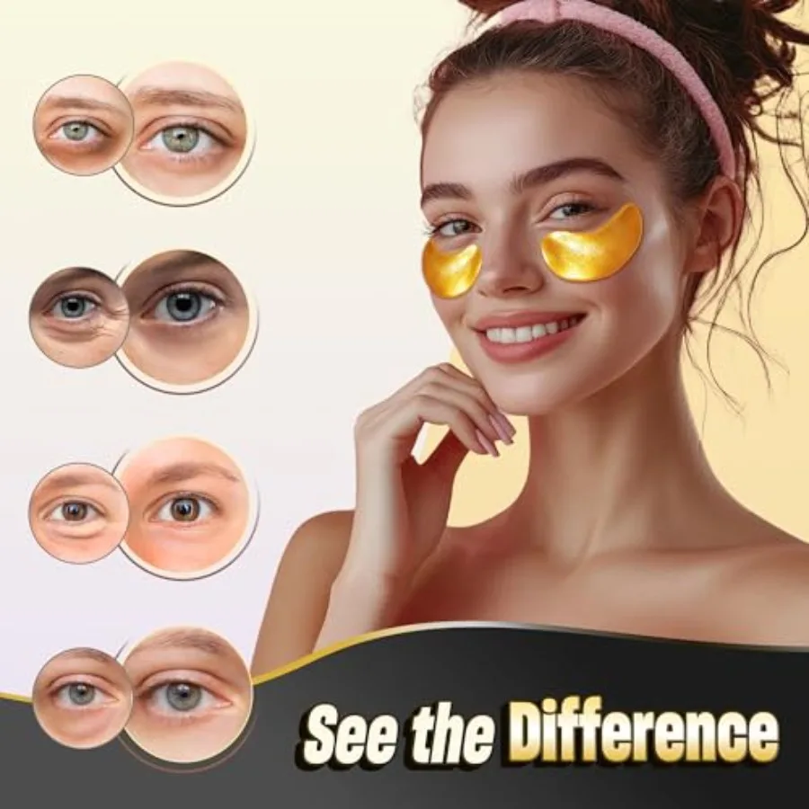 24K Gold Under Eye Patches - 6 - Eye Pad Collagen recension och pris
