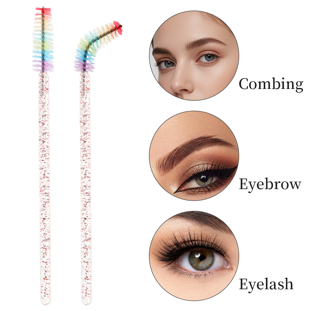 50PCS Rainbow Crystal Eyelash  - Eyelash Extension Guide recension och pris