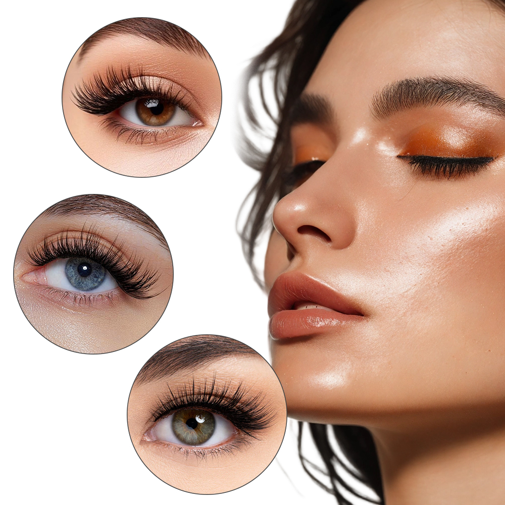50PCS Rainbow Crystal Eyelash  - Eyelash Extension Guide recension och pris