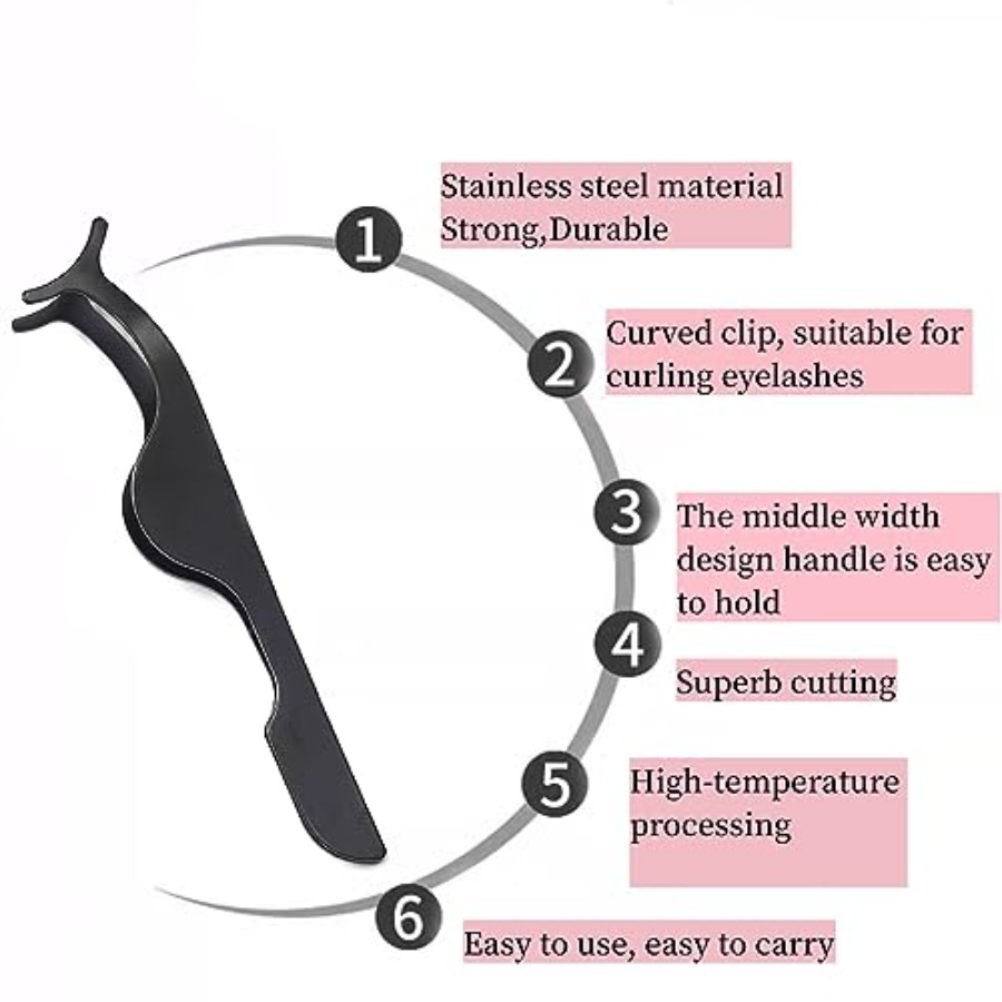 False Eyelash Applicator Tool  - Lash Extension Tweezers recension och pris