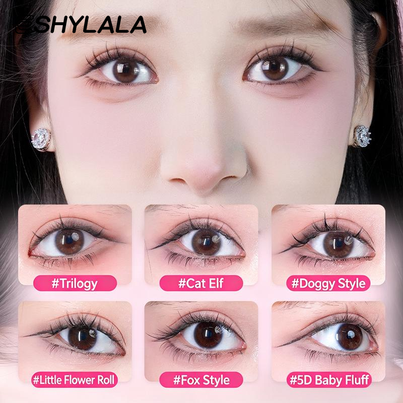 Dense False Eyelashes 6 Rows N - Eyelash Extension With Glue recension och pris