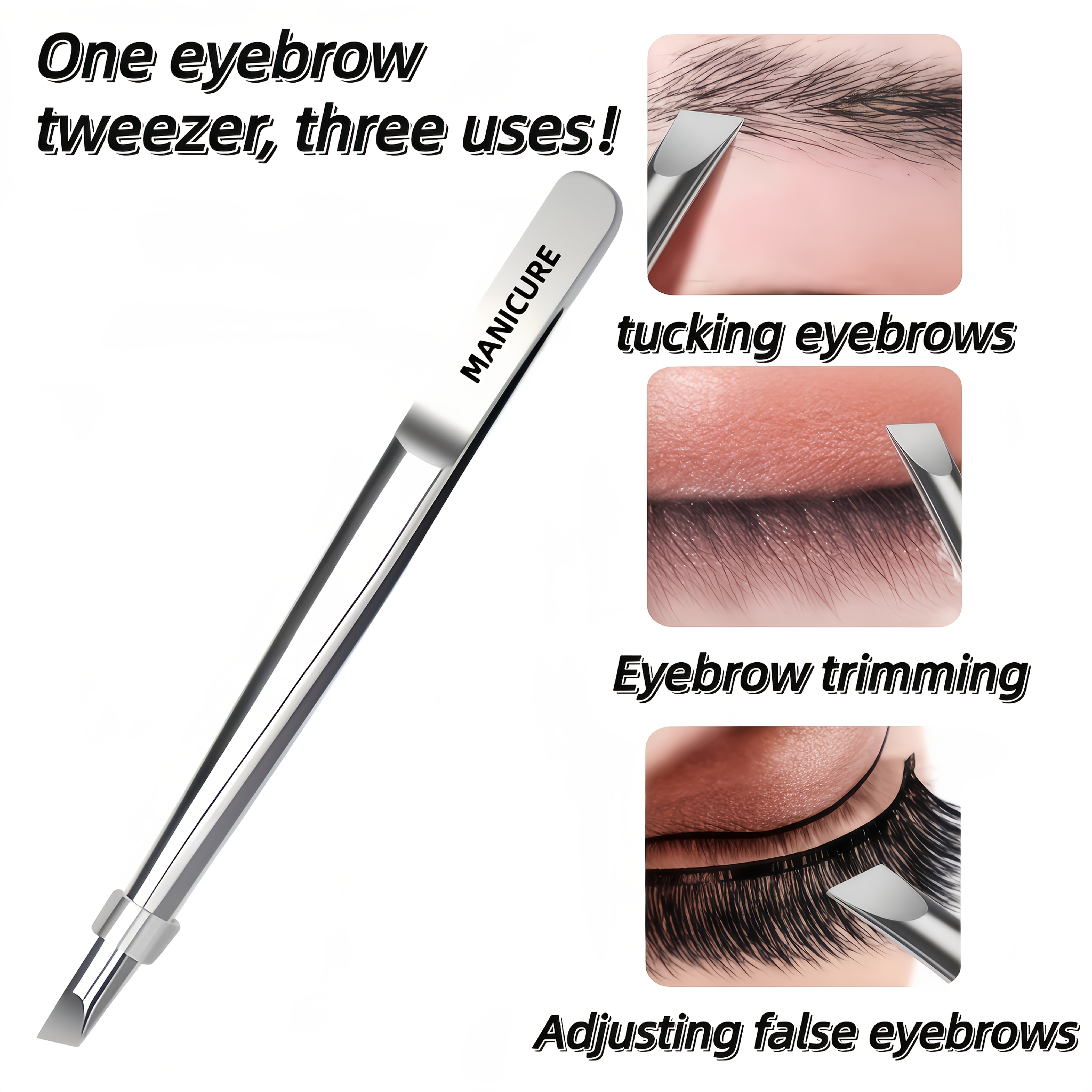 2pcs Stainless Steel Adjustabl - Lash Extension Tweezers recension och pris