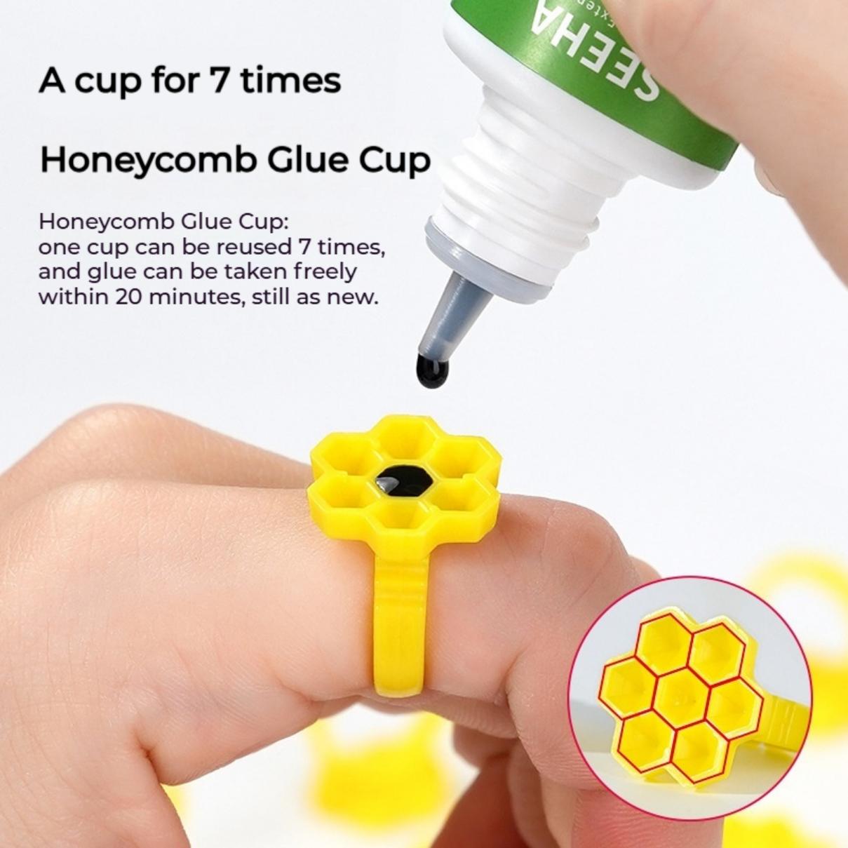 50PCS Holder Ring Cups for Eye - Eyelash Extension Guide recension och pris