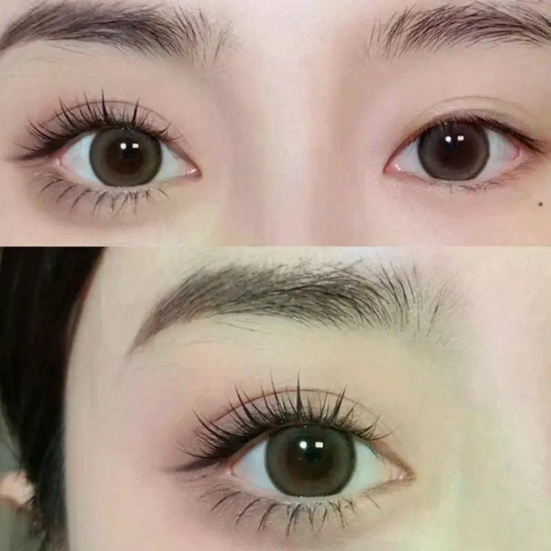 6 Rows Dense Natural False Eye - Eyelash Extension With Glue recension och pris