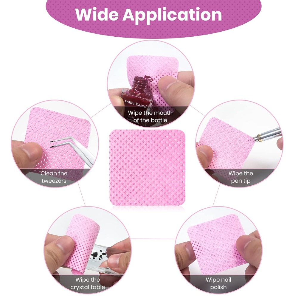 400 Pieces Lint Free Nail Poli - Eyelash Extension With Glue recension och pris