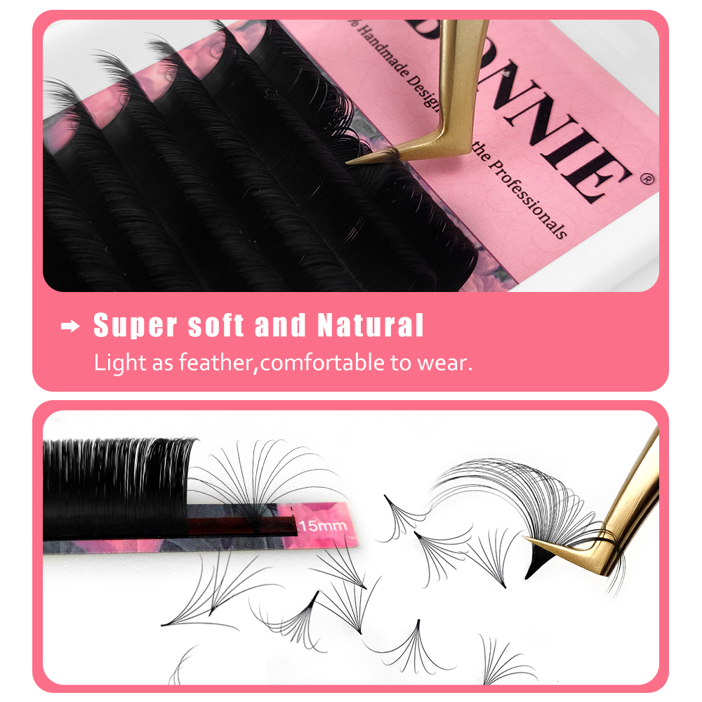ABONNIE Matte Black Easy Fan L - Mega Volume Lash recension och pris