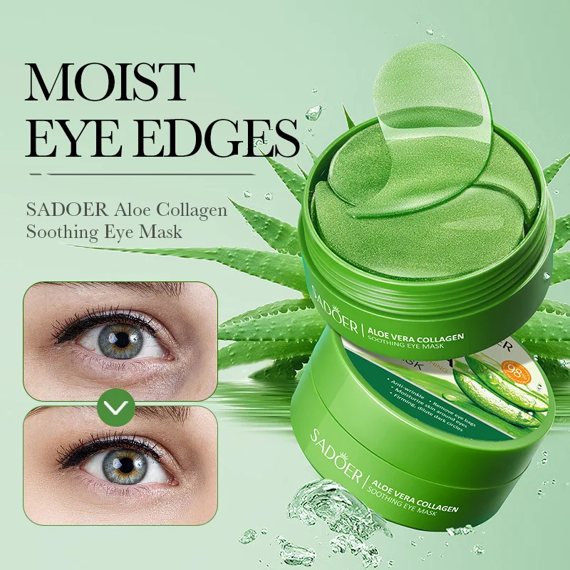 SADOER 60pcs Collagen Aloe Ver - Eye Pad Collagen recension och pris