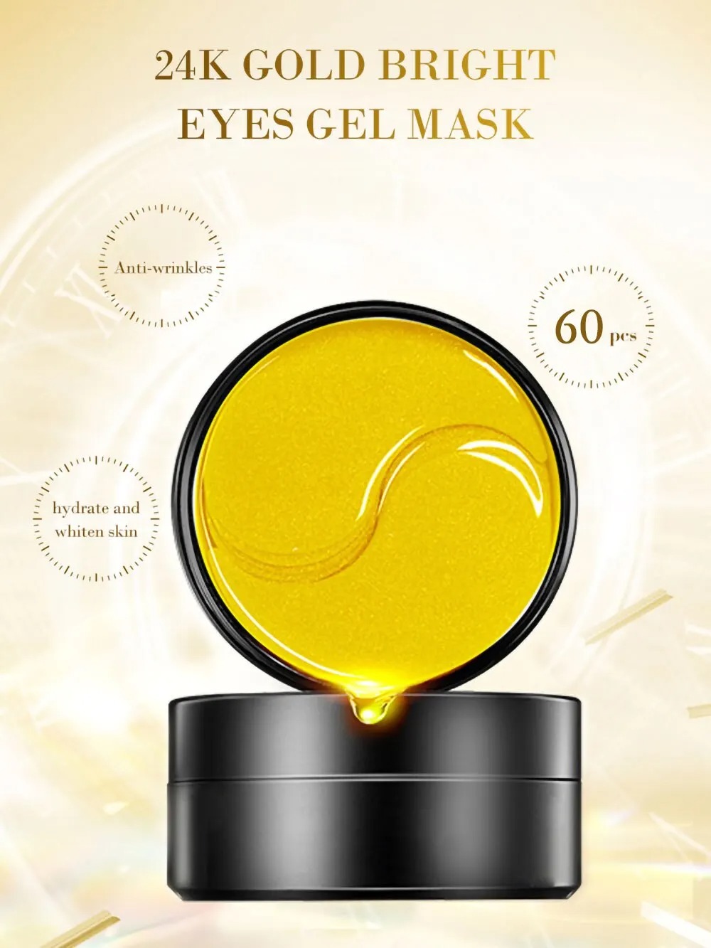60pcs Golden Moisturizing Eye  - Eye Pad Collagen recension och pris