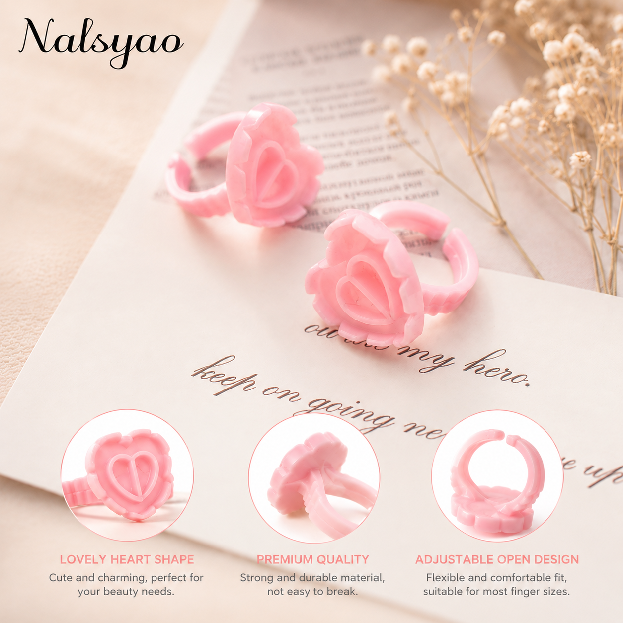 100 PCS Disposable Heart-shape - Eyelash Extension Guide recension och pris